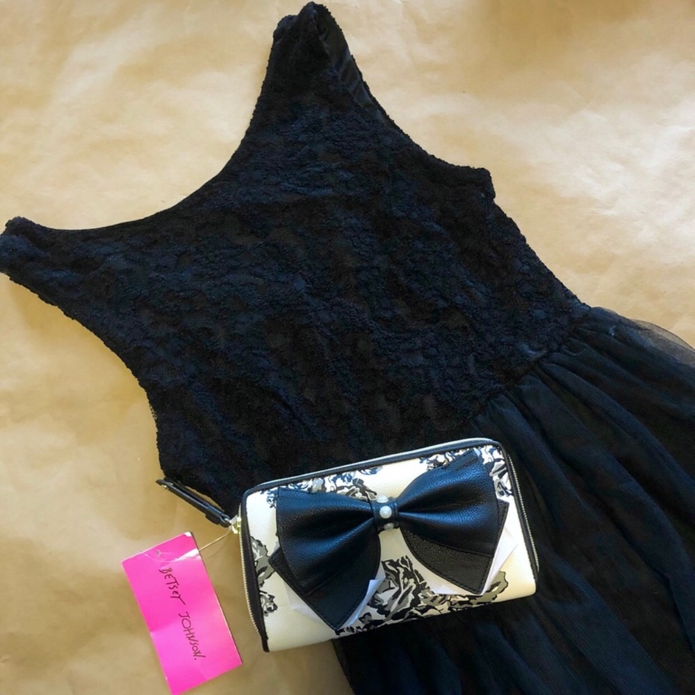 Finn & Clover Little Black Dress with Tulle Bottom